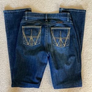 Wrangler Q Baby jeans size 7/34” inseam EUC